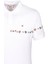 Erkek Polo Yaka Tişört Beyaz Pamuk Slim Fit Ribanalı Kol Nakışlı T-Shirt Ncs Jeans 1169 3