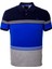 Erkek Polo Yaka Tişört Mavi Pamuk Slim Fit Ribanalı Kol Jakarlı T-Shirt Jeans 1145 1
