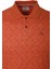 Erkek Polo Yaka Tişört Orange Pamuk Slim Fit Ribana'lı Kol Desenli T-Shirt Ncs Jeans 1148 2