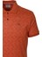 Erkek Polo Yaka Tişört Orange Pamuk Slim Fit Ribana'lı Kol Desenli T-Shirt Ncs Jeans 1148 3
