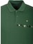 Erkek Polo Yaka Tişört Koyu Yeşil Pamuk Slim Fit Ribanalı Kol Nakışlı T-Shirt Ncs Jeans 1169 2