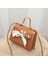 Pu Deri Yay-Düğüm Omuz Çantası Messenger Çanta Çanta Kadın Tek Kayış Crossbody Çanta Çanta Küçük 5 Renk (Yurt Dışından) 1