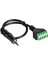 3.5mm Trrs Stereo 4 Kutuplu Altın Kaplama Erkek Fiş 4pin Av Vida Ses Video Kalkanı 30 cm Balun Terminal Konnektörü Adaptör Kablosu (Yurt Dışından) 4