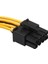 20 cm Çift 15PIN Sata Erkek Pcı-E 8pin Erkek Ekran Kartı Güç Kablo Kordonu Pcıe Pcı Express Grafik Kartı Bilgisayar Masaüstü Için (Yurt Dışından) 2