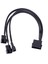 4pin Ide Molex 3 Bağlantı Noktalı 3pin/4pin Soğutucu Fan Splitter Güç Kablosu Uzatma Kablosu Siyah Kollu Örgülü Kablo Konektörü (Yurt Dışından) 1