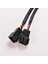 3pin Pc Bilgisayar Kasası Fan Bağlantı Tel Ayırıcı Dönüştürücü Dişi Y-Splitter Çift Erkek Anakart Güç Kablosu Adaptörü (Yurt Dışından) 3