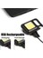 Taşınabilir LED Cep Feneri Anahtarlık USB Açık Kamp Tirbuşon Dere (Yurt Dışından) 2