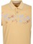 Erkek Polo Yaka Tişört Sarı Slim Fit Ribanalı Pamuk Desenli T-Shirt Ncs Jeans 1214 5