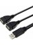 35 cm USB 2.0 Erkekten Çift USB Dişi Jack Splitter 2 Port USB Hub Şarj + Veri Kablosu (Yurt Dışından) 2