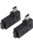 2 Adet 90 Derece Mikro USB Dişi Mini USB Erkek Adaptör Konnektörü Bilgisayar Aksesuarları (Yurt Dışından) 2