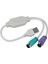 1pc USB Erkek Ps/2 Ps2 Dişi Dönüştürücü Kablo Kablosu Dönüştürücü Adaptör Klavye (Yurt Dışından) 2