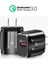 Hızlı Şarj 3.0 Duvar Şarj Cihazı, 18W Qc 3.0 USB Duvar Şarj Adaptörü Hızlı Şarj 9V/2A 5V/3A 12V/1.6A Tablet Telefon Için (Yurt Dışından) 2