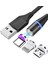 M 2 M Manyetik Şarj Mikro USB Kablosu Blackview BV5900 Umıdıgı USB Tip C Mıknatıs Şarj Cihazı Cep Telefonu Kablosu Tip-C USB C (Yurt Dışından) 1