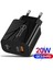 Pd3.0 USB Şarj Cihazı Qc3.0 Hızlı Şarj Cihazı Hızlı Şarj 3.0 PD20W Duvar Adaptörü 9V 12V Tip C Şarj Cihazı Seyahat Mobil Güç Bankası Şarj Cihazı (Yurt Dışından) 1