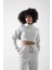 Cool Dik Yaka 3 Iplik Uzun Kollu Crop Sweat Hb 3