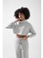 Cool Dik Yaka 3 Iplik Uzun Kollu Crop Sweat Hb 5