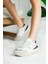 Beyaza Siyah Günlük Iç Taban Kadın Sneaker 1