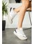 Beyaza Siyah Günlük Iç Taban Kadın Sneaker 4