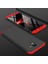 - Samsung Galaxy J6 Plus - Kılıf Parmak izi Yapmayan 3 Parça Ays Kapak - Siyah-Kırmızı - T6728 1