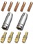 Mig Kaynak Gazı-2 * Mig Kaynak Konik Itmeli Nozul / Örtü 4 * Tutma Yaylı Nozul Tutucu 1 * 0.6mm Kaynak Uçları 2 * 0.8mm Kaynak Uçları 2 * 1.0mm Kaynak Uçları-Gümüş ve Altın (Yurt Dışından) 4
