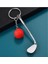 Turuncu Mini Golf Raket Topu Kolye Anahtarlık Yaratıcı Araba Metal Anahtarlık Tutucu Clalit Anahtarlık Kadın Erkek Spor Kulüpleri Dekor Hediye (Yurt Dışından) 3
