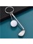 Turuncu Mini Golf Raket Topu Kolye Anahtarlık Yaratıcı Araba Metal Anahtarlık Tutucu Clalit Anahtarlık Kadın Erkek Spor Kulüpleri Dekor Hediye (Yurt Dışından) 4