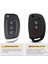 Siyah Keyyou 3 Düğmeler Hyundai Creta Tucson Elantra Santa Fe X25 IX35 Kıa Uzaktan Silikon Anahtar Kapak Kılıf (Yurt Dışından) 4