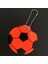 Turuncu Kırmızı Futbol Deseni Yumuşak Pvc Yansıtıcı Anahtarlık Trafik Güvenlik Çantası Yol Görünürlüğü Güvenliği Için Kolye Aksesuarları Reflectorgift (Yurt Dışından) 1