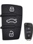 3 Düğme Değiştirme Tuş Takımı Kauçuk Uzaktan Fob Flip Anahtar Kabuk Kılıf Audi A1 S1 A3 A4 A5 A6 A8 Q5 Q7 Tt Rs Araba Tamir (Yurt Dışından) 1