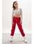 Kırmızı Şerit Dikişli Kız Paraşüt Pantolon 18005 2