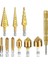 10 Adet Adım Matkap Ucu Seti 1/4 Inç Hex Shank 5 Flüt Sayacı Lavabo Matkap Ucu Seti Otomatik Yaylı Merkezi Punch (Yurt Dışından) 1
