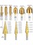10 Adet Adım Matkap Ucu Seti 1/4 Inç Hex Shank 5 Flüt Sayacı Lavabo Matkap Ucu Seti Otomatik Yaylı Merkezi Punch (Yurt Dışından) 4