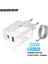 Pd 20W USB C Şarj Cihazı Qc+Pd 2 Port LED Hızlı Telefon Şarj Duvar Adaptörü iPhone 13 12 Huawei Xiaomi Samsung Hızlı Şarj Adaptörü (Yurt Dışından) 1