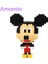 Amamia Dıy Yapı Taşları Mickey-Mouse Erkek Kız Dıy Montaj Yapı Taşları (Yurt Dışından) 1