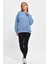 Bebe Mavisi Sweatshirt, Oversize Sweatshirt, Kadın Sweatshirt, Bisiklet Yaka Sweatshirt 1