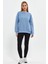 Bebe Mavisi Sweatshirt, Oversize Sweatshirt, Kadın Sweatshirt, Bisiklet Yaka Sweatshirt 2