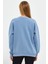 Bebe Mavisi Sweatshirt, Oversize Sweatshirt, Kadın Sweatshirt, Bisiklet Yaka Sweatshirt 4