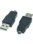 USB 2.0 - 4pin Adaptör Veri Şarj Kablosu Mini 4p - Erkek Konnektör Çift Yuvalı Veri Bağlantı Fişi (Yurt Dışından) 3