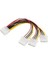 Adet 4 Pin Ide Molex 3 Seri Ata Sata Güç Splitter Bağlantı Uzatma Kablosu ve Eklenti Bilgisayar Konnektörleri L3M7 (Yurt Dışından) 3