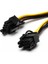 Pin Çift 8 (6 + 2) Pin Pcı Express Güç Dönüştürücü Kablosu Grafik Gpu Ekran Kartı Için Pcıe Pcı-E VGA Splitter Hub Güç Kablosu (Yurt Dışından) 4