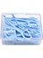 Mavi Stil Kutular Diş Ipi Interdental Fırça Diş Çubuğu Kürdan Flok Plastik Diş Kürdanları (Yurt Dışından) 1