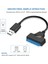 USB 2.0 - Sata 22PIN Adaptör Bakır Tel Çekirdek ve Abs Kablo HDD SSD Harici Sabit Disk Dönüştürücü Tel 2,5 Inç SSD Uygulayın (Yurt Dışından) 4