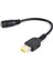 1 Adet 5.5*2.5mm Dişi Inter Yuvarlak Jack Kare Fiş Güç Dönüştürücü Adaptör Kablosu Lenovo Thinkpad (Yurt Dışından) 5