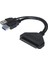 Deepfox Çift USB 3.0 - Sata Adaptör Dönüştürücü Kablosu 22PIN Sata Iıı - Usb3.0 Kablosu 2.5 (Yurt Dışından) 5