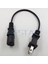 Nema 1-15P Jp Abd Fişi IEC320 C13 3 Prong Ac Kablosu Kısa Taşınabilir Güç Kablosu 20 cm (Yurt Dışından) 3