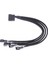 Fan Kablo Ayırıcı Güç Kablosu 12V 27CM 4pin Ide Molex 4-Port 3pin/4pin Soğutucu Soğutma Fanı Ayırıcı Güç Kablosu Bilgisayar Için (Yurt Dışından) 5