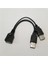 Çift 2 Port USB 2.0 Veri + Güç A Erkek Kadın Y Splitter Adaptör Kablosu Kablosu 15 cm Taşınabilir HDD SSD Muhafaza (Yurt Dışından) 1