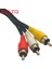 Yeni Sıcak 3 Rca Erkek 6 Rca Dişi Fiş Splitter Ses Tv DVD Video Adaptörü Av Kablosu 3 Rca Erkek 6 Rca Dişi Fiş Aqjg (Yurt Dışından) 1