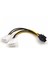 5 Adet 6 Inç 2 x Molex 4 Pin 6-Pin Pcı Express Ekran Kartı Pci-E Atx Psu Güç Dönüştürücü Kablosu - Molex Pcie 6 Pin Adaptör (Yurt Dışından) 4