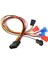 4-Pin Ide Molex 6-Port Soğutma Fanı 2-Pin Splitter Güç Pc Dıy Adaptör Kablosu 12V 7V 5V (Yurt Dışından) 3